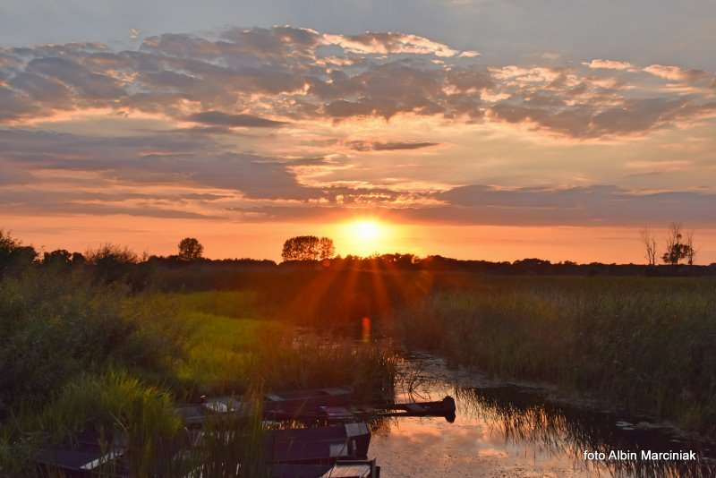 20 Biebrzański Park Narodowy Biebrza Goniądz zachod słońca