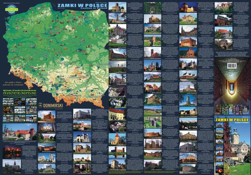 mapa zamki w Polsce 1